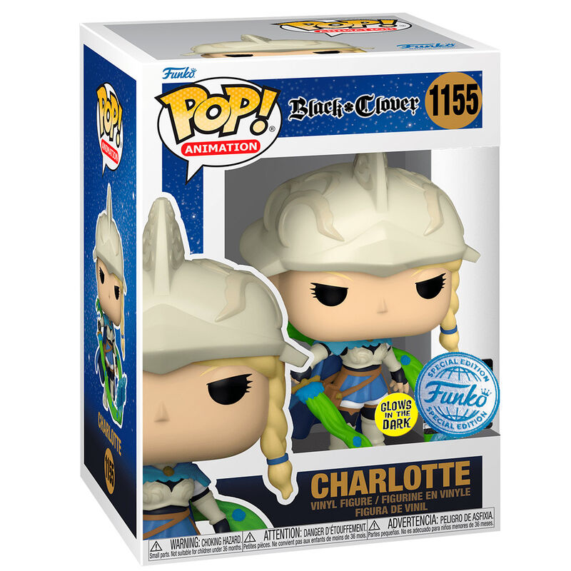 Figurine Funko POP! Black Clover Charlotte Exclusive, vue 3