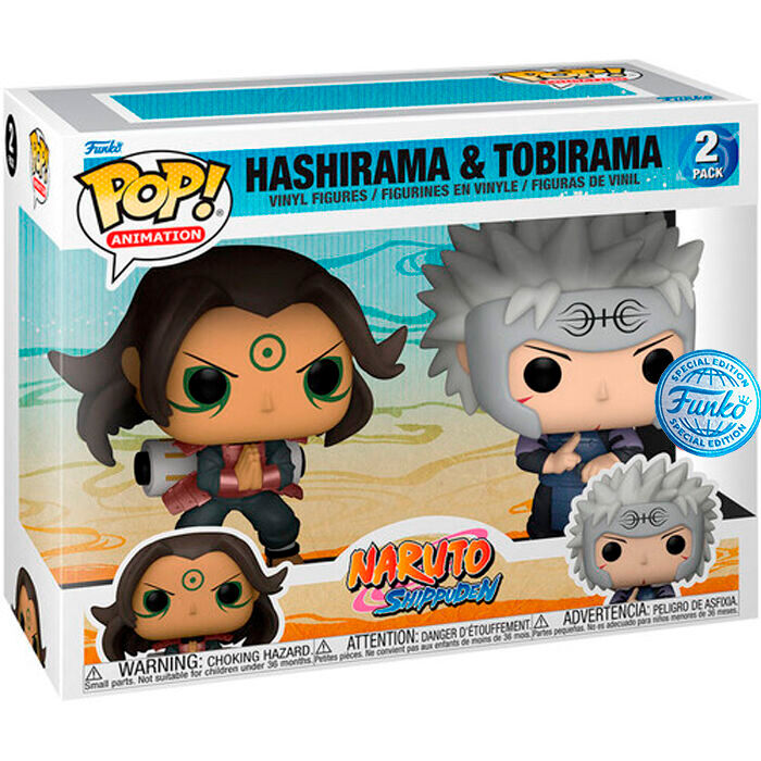 Figurine Funko POP! Blister 2 figuras POP Naruto Shippuden Hashirama & Tobirama Exclusive