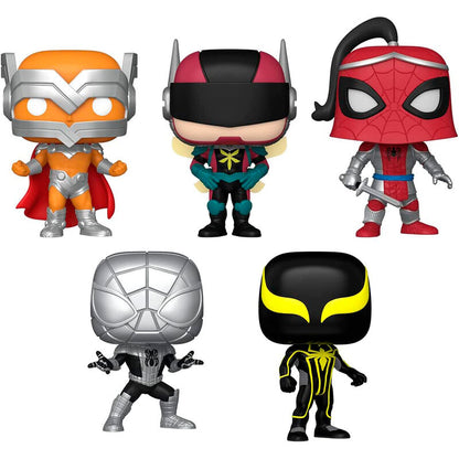 Figurine Funko POP! Blister 5 figuras POP Marvel Spiderman Exclusive, vue 2