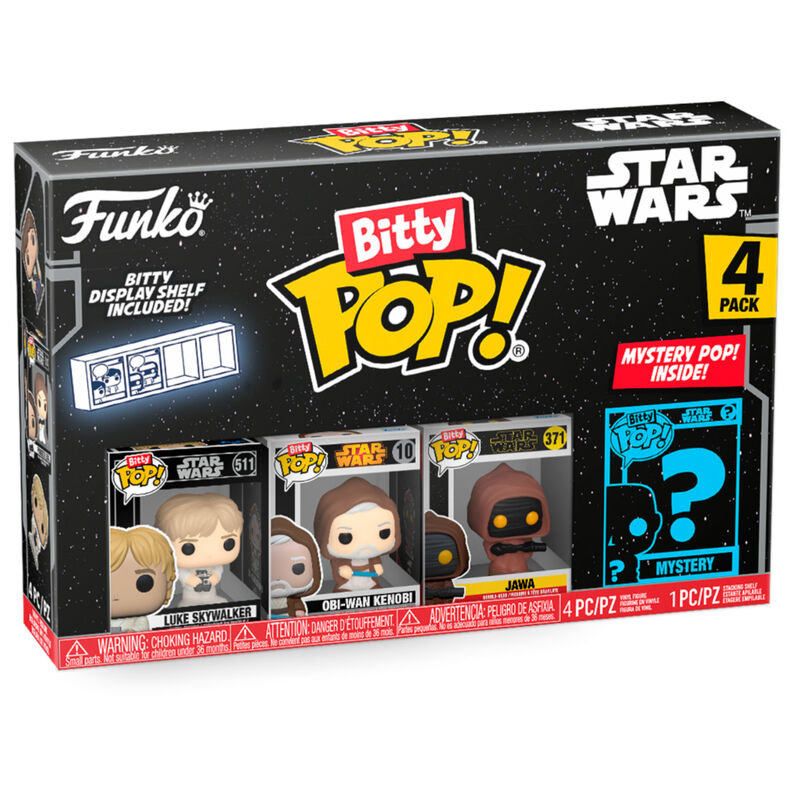 Figurine Funko POP! Blister 4 figuras Bitty POP Star Wars Luke