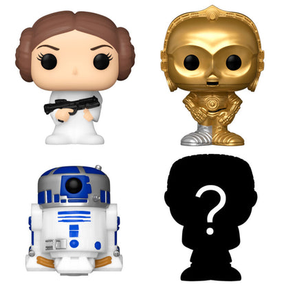 Figurine Funko POP! Blister 4 figuras Bitty POP Star Wars Leia, vue 2