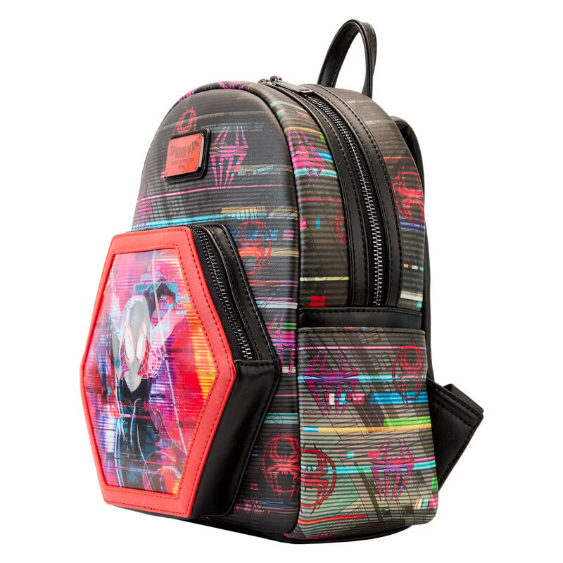 Sac à dos Loungefly Marvel Spiderman Across the Spider-Verse Lenticular 27 cm, vue 3