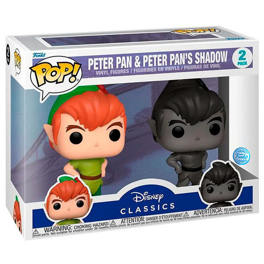 Figurine Funko POP! Blister 2 figuras POP Disney Peter Pan Peter Pan & Peter Pans Shadow Exclusive