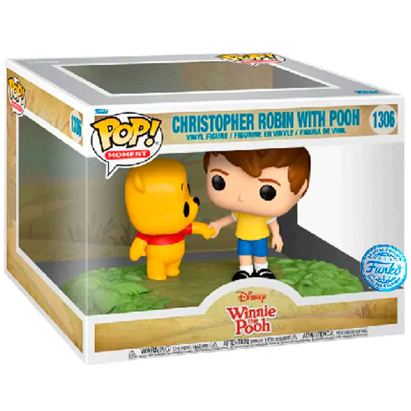 Figurine Funko POP! Moments Disney Winnie the Pooh Christopher Robin with Pooh Exclusive, vue 2