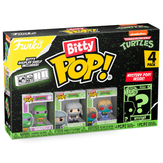 Figurine Funko POP! Blister 4 figuras Bitty POP Tortugas Ninja Donatello