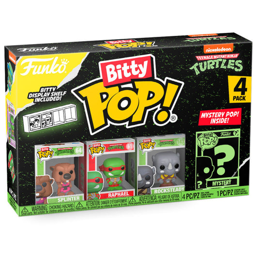 Figurine Funko POP! Blister 4 figuras Bitty POP Tortugas Ninja Splinter