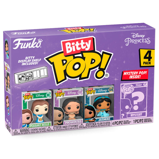 Figurine Funko POP! Blister 4 figuras Bitty POP Disney Princesas Bella