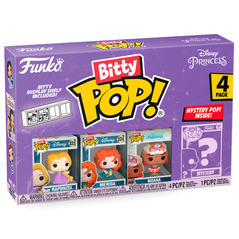 Figurine Funko POP! Blister 4 figuras Bitty POP Disney Princesas Rapunzel