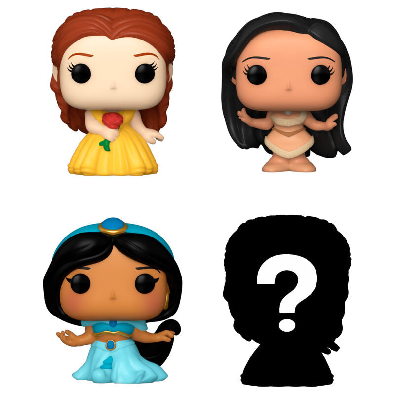 Figurine Funko POP! Blister 4 figuras Bitty POP Disney Princesas Bella, vue 2