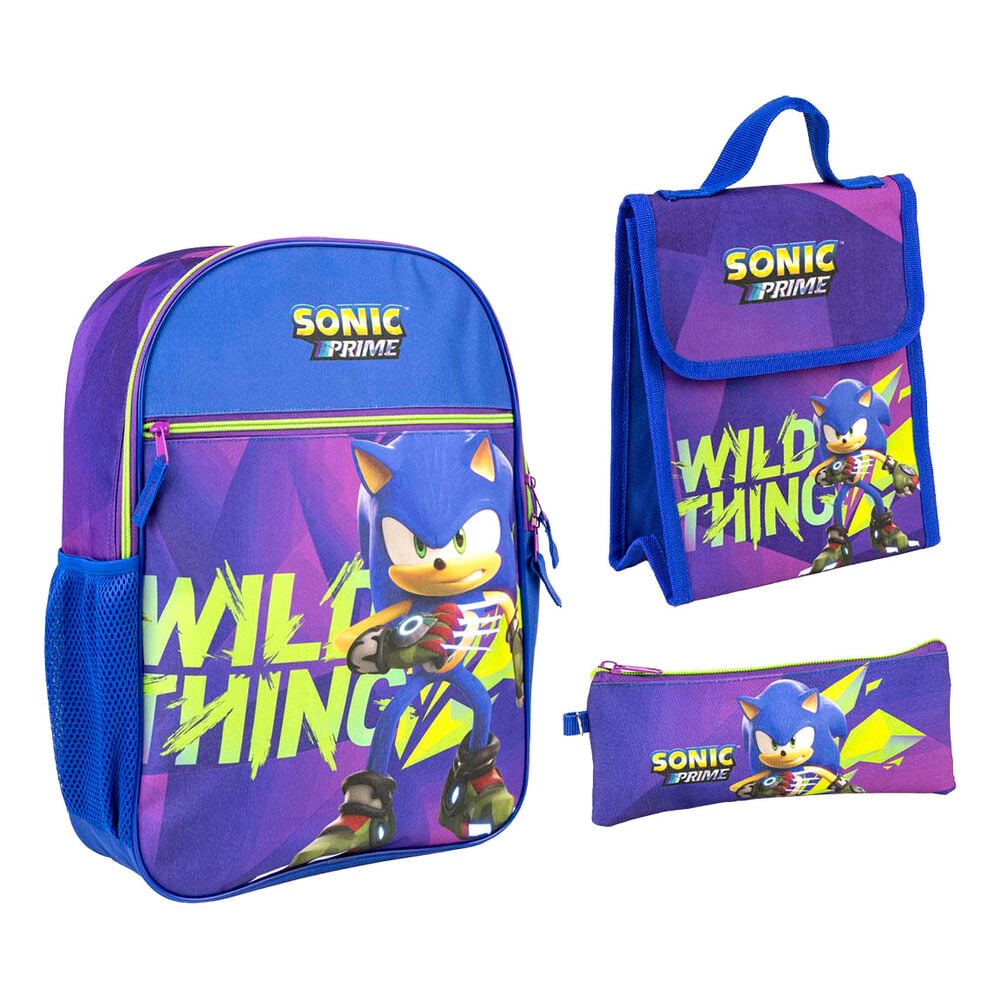 Sac à dos Sonic Prime pencil case + lunch box 42 cm, vue 2