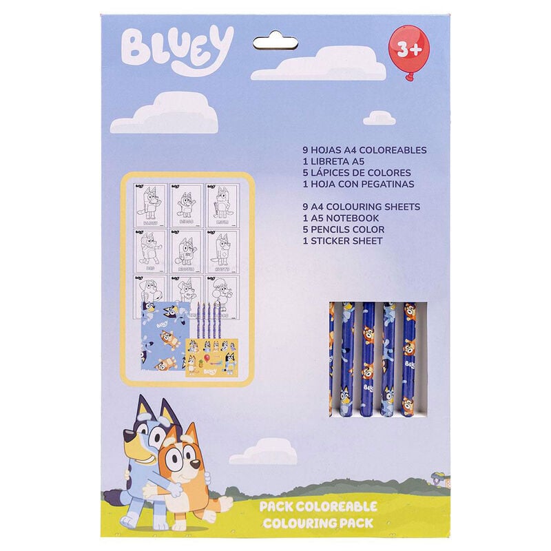Set de papeterie Bluey Colouring, vue 2