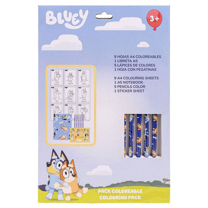 Set de papeterie Bluey Colouring, vue 2