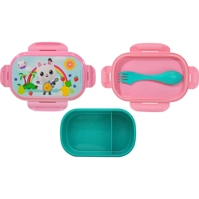 Sac à goûter Gabbys Dollhouse + cutlery, vue 4