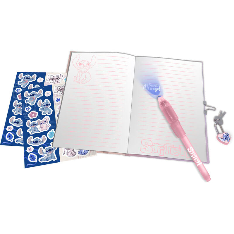 Set de papeterie Disney Stitch secret diary + magic pen