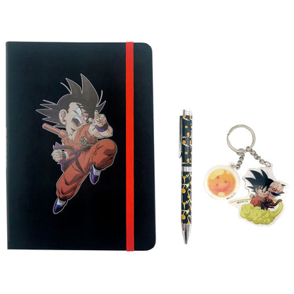 Agenda Dragon Ball set + pen + keychain, vue 2