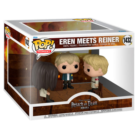Figurine Funko POP! Moment Attack on Titan Eren Meets Reiner