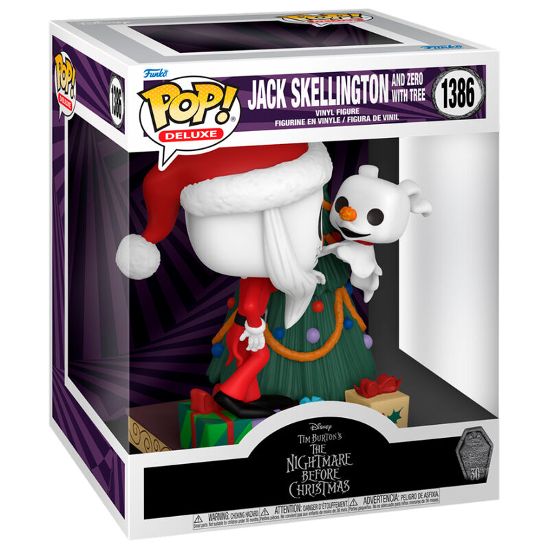 Figurine Funko POP! Deluxe Disney Pesadilla Antes de Navidad 30th Anniversary Jack Skellington and Zero