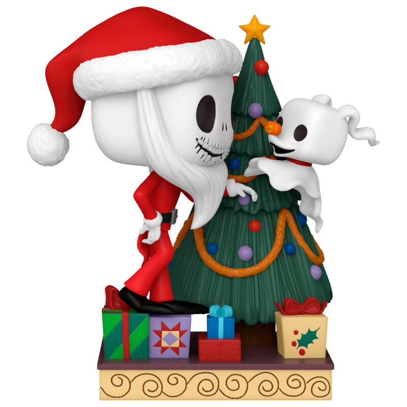 Figurine Funko POP! Deluxe Disney Pesadilla Antes de Navidad 30th Anniversary Jack Skellington and Zero, vue 2