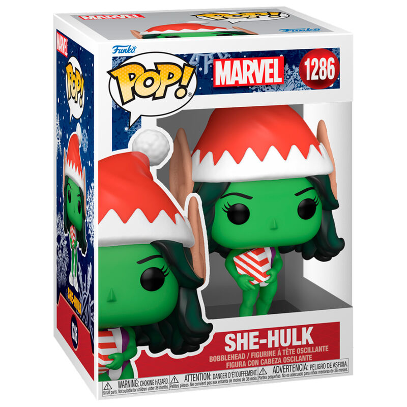 Figurine Funko POP! Marvel Holiday She Hulk, vue 2