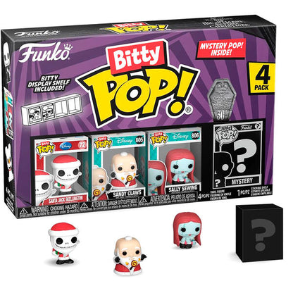 Figurine Funko POP! Blister 4 figuras Bitty POP Disney Pesadilla Antes de Navidad Santa Jack, vue 3