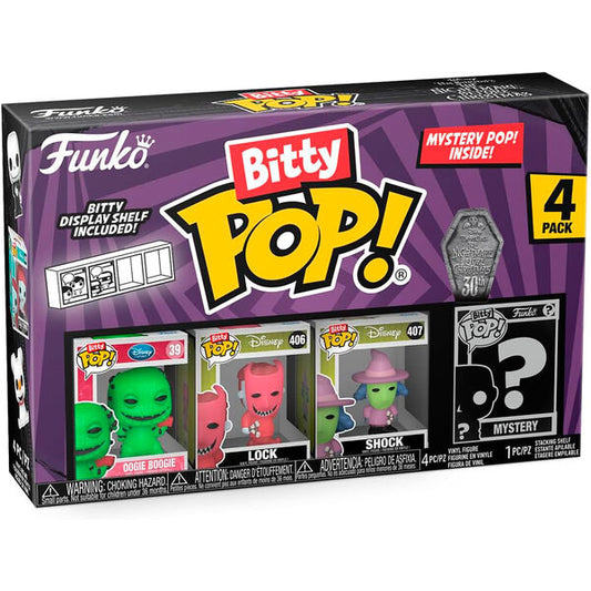 Figurine Funko POP! Blister 4 figuras Bitty POP Disney Pesadilla Antes de Navidad Oogie Boogie