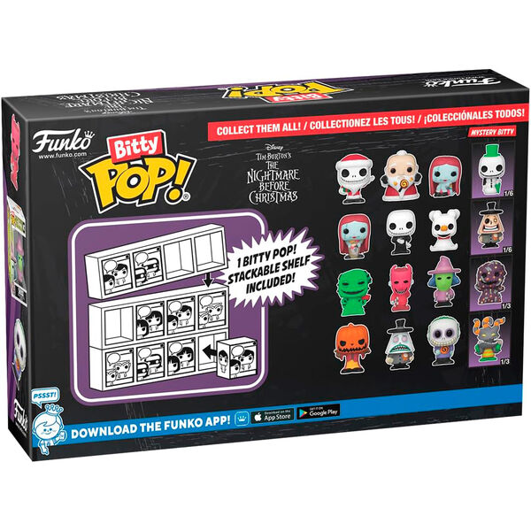 Figurine Funko POP! Blister 4 figuras Bitty POP Disney Pesadilla Antes de Navidad Pumpkin King, vue 2