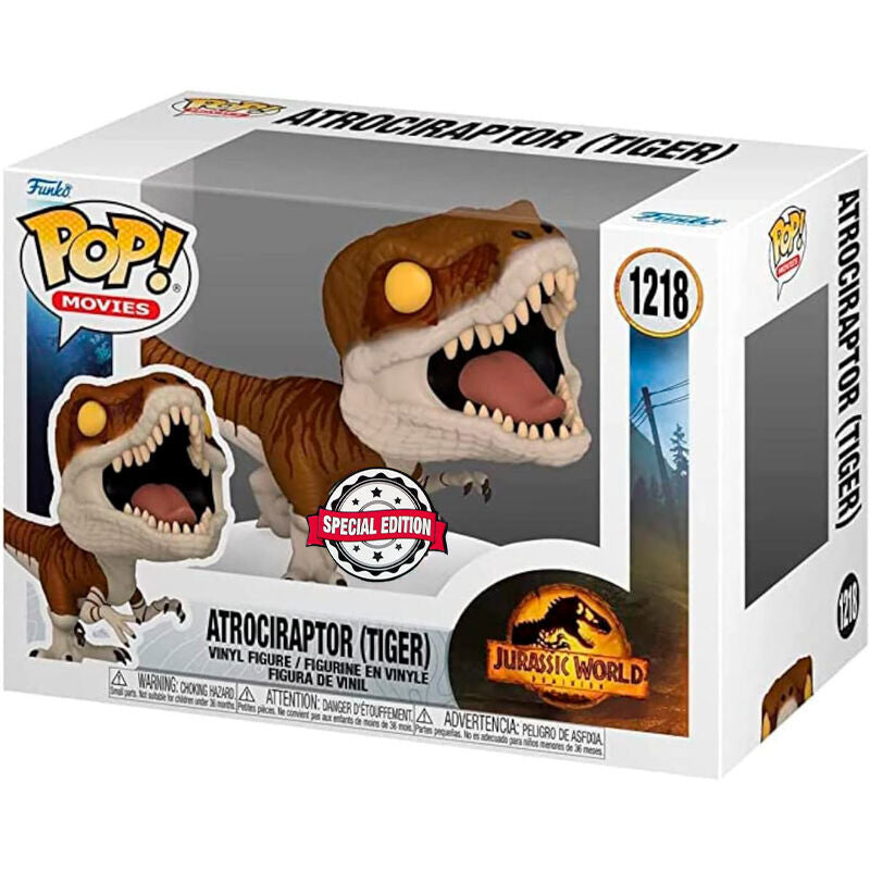 Figurine Funko POP! Jurassic World Atrociraptor Tiger Exclusive