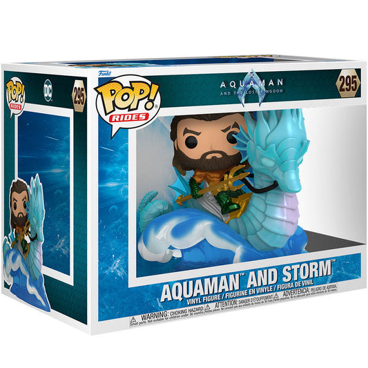 Figurine Funko POP! Rides Deluxe DC Comics Aquaman y el Reino Perdido Aquaman on Storm