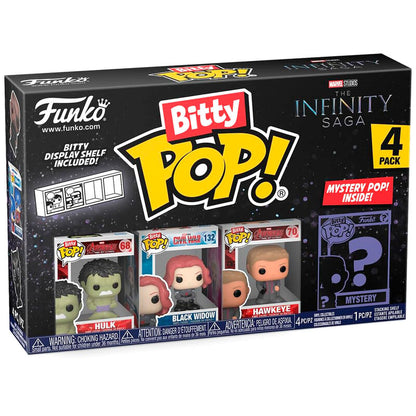 Figurine Funko POP! Blister 4 figuras Bitty POP Marvel The Infinity Saga Hulk