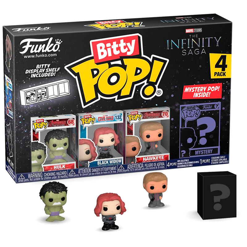Figurine Funko POP! Blister 4 figuras Bitty POP Marvel The Infinity Saga Hulk, vue 2