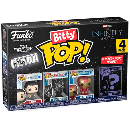 Figurine Funko POP! Blister 4 figuras Bitty POP Marvel The Infinity Saga Loki