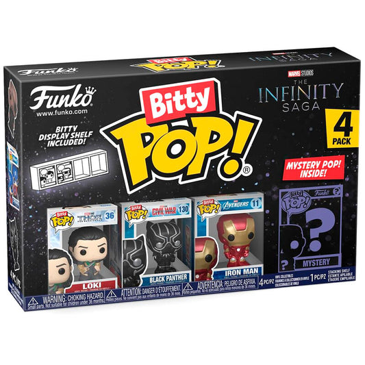 Figurine Funko POP! Blister 4 figuras Bitty POP Marvel The Infinity Saga Loki