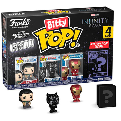 Figurine Funko POP! Blister 4 figuras Bitty POP Marvel The Infinity Saga Loki, vue 2