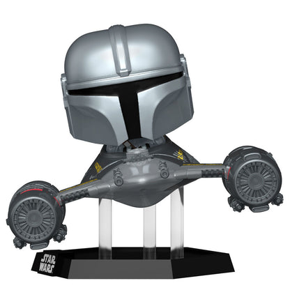 Figurine Funko POP! Rides Deluxe Star Wars Mandalorian 9 the Mandalorian in N 1 Starfighter