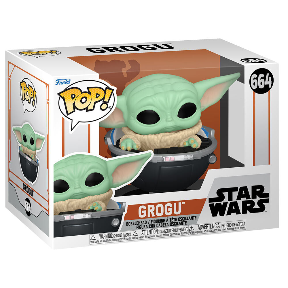 Figurine Funko POP! Star Wars Mandalorian Grogu, vue 2