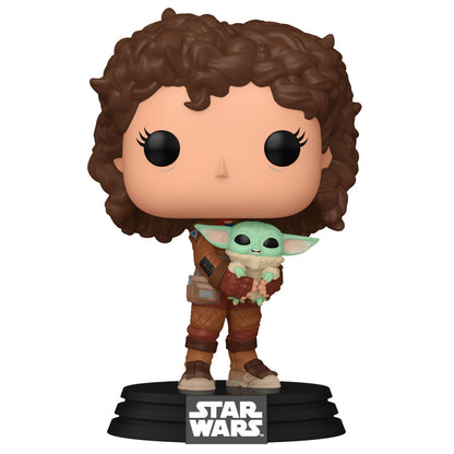 Figurine Funko POP! Star Wars Mandalorian 9 Peli Motto with Grogu