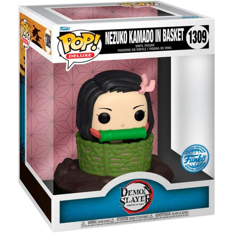 Figurine Funko POP! Deluxe Demon Slayer Kimetsu no Yaiba Nezuko Kamado in Basket Exclusive