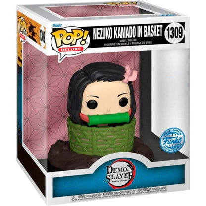 Figurine Funko POP! Deluxe Demon Slayer Kimetsu no Yaiba Nezuko Kamado in Basket Exclusive