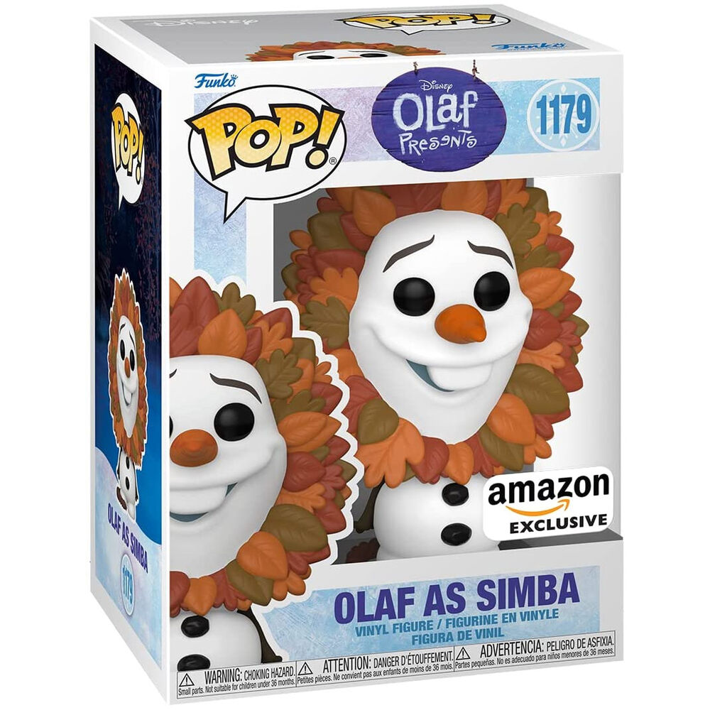 Figurine Funko POP! Disney Olaf Present Olaf as Simba Exclusive, vue 2