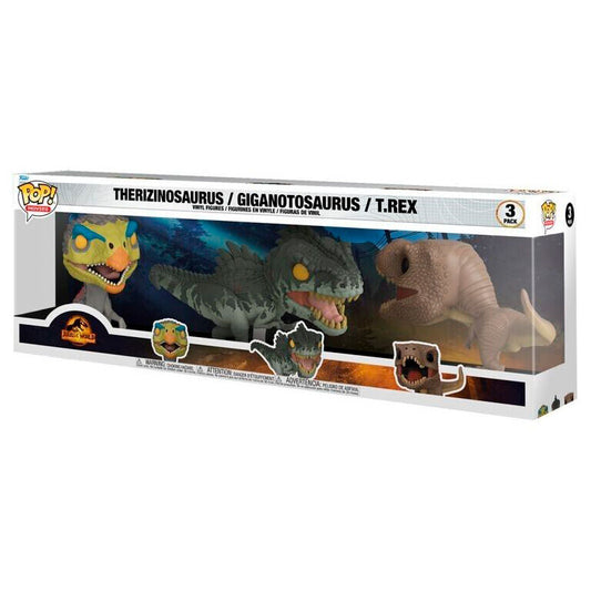 Figurine Funko POP! Blister 3 figuras POP Jurassic World