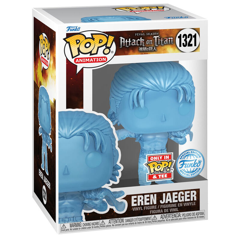 Figurine Funko POP! Set figura POP & Tee Attack on Titan Eren Exclusive, vue 2