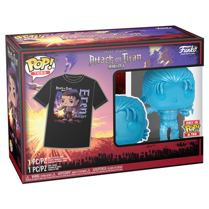 Figurine Funko POP! Set figura POP & Tee Attack on Titan Eren Exclusive, vue 4
