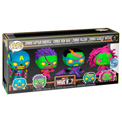 Figurine Funko POP! Blister 4 figuras POP Marvel What If...? Exclusive