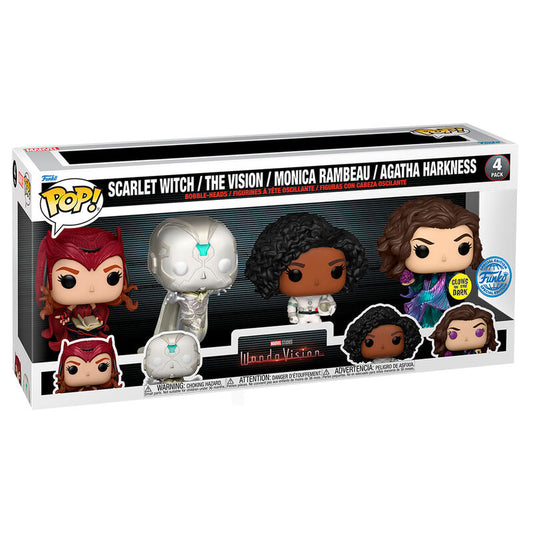 Figurine Funko POP! Blister 4 figuras POP Marvel WandaVision Exclusive
