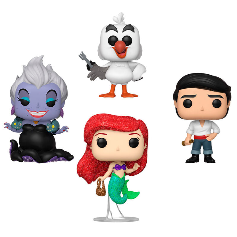 Figurine Funko POP! Blister 4 figuras POP Disney La Sirenita Exclusive, vue 2