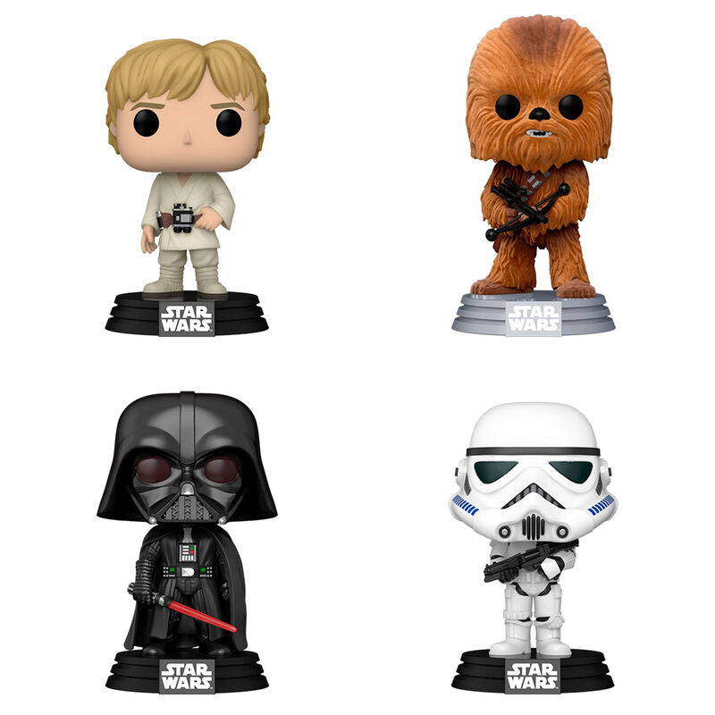 Figurine Funko POP! Blister 4 figuras POP Star Wars New Classics Exclusive, vue 2