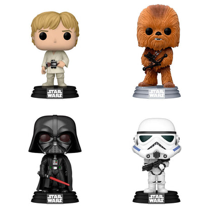 Figurine Funko POP! Blister 4 figuras POP Star Wars New Classics Exclusive, vue 2