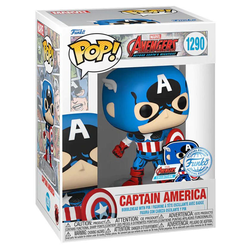 Figurine Funko POP! Marvel Los Vengadores Avengers Captain America Exclusive