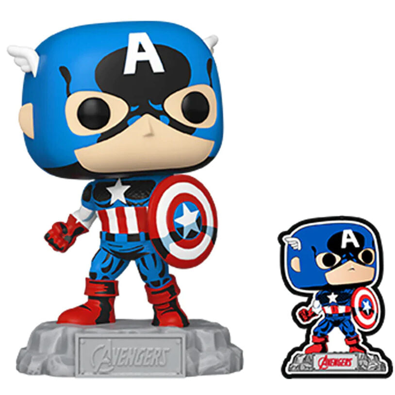 Figurine Funko POP! Marvel Los Vengadores Avengers Captain America Exclusive, vue 2