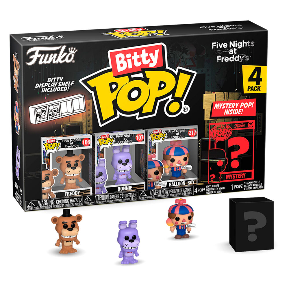 Figurine Funko POP! Blister 4 figuras Bitty POP Five Nights at Freddys Freddy, vue 2